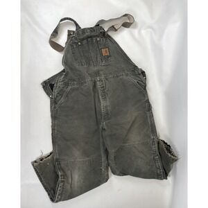 Carhartt Overalls R27 MOS Double Knee Mens Size 44x28 Green